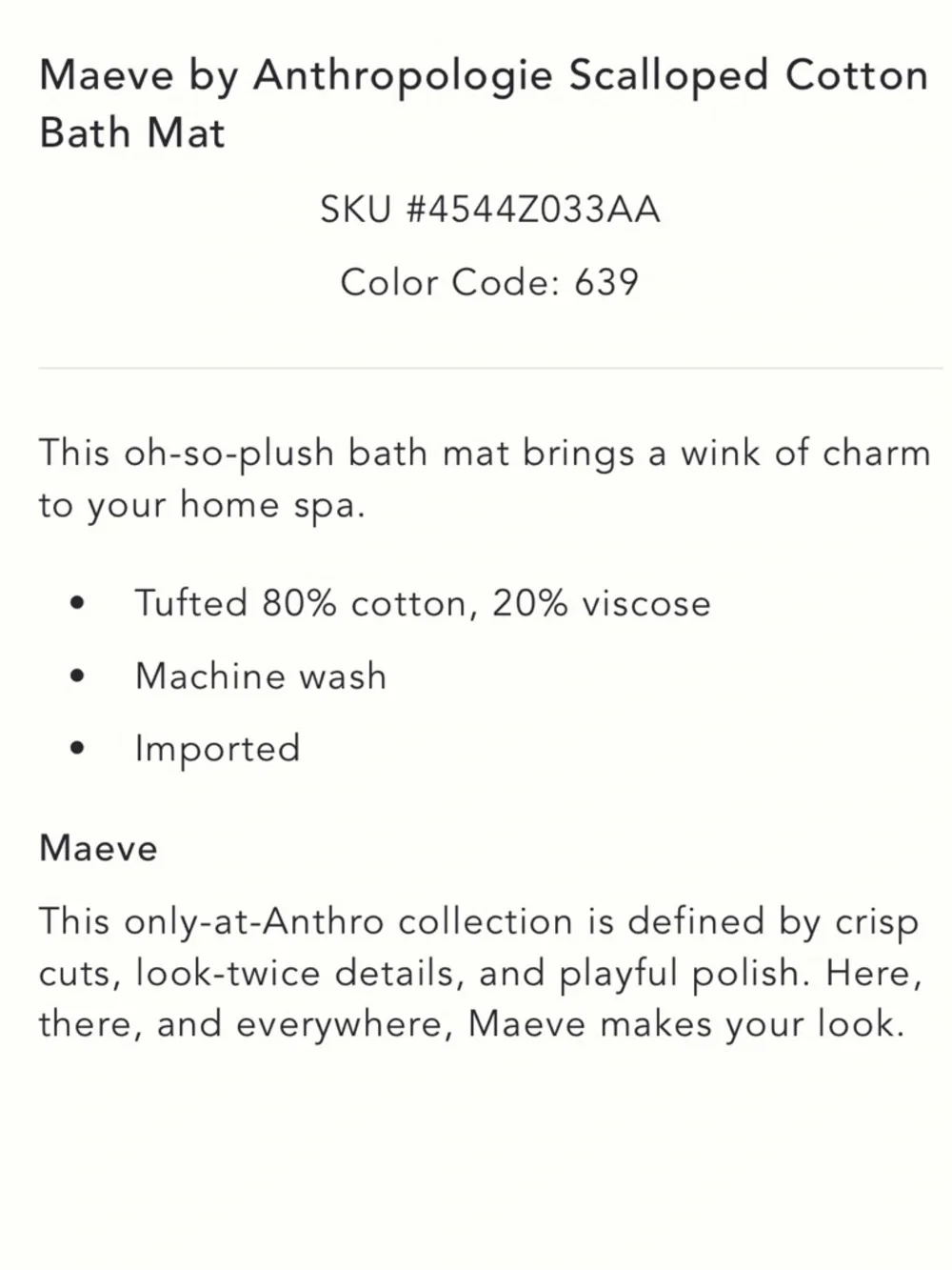 Anthropologie sold out